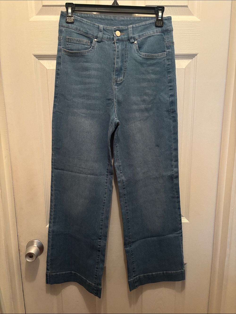 Source Unknown Women's Flare Jeans - Light Blue Denim
